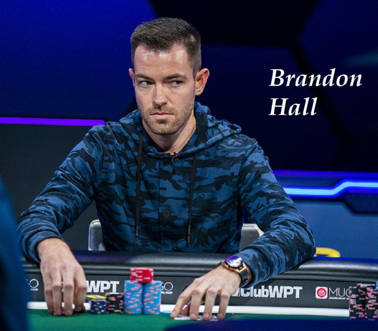 Брендон Холл на турнире 2019 WPT Borgata Winter Poker Open
