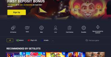 GetSlots Casino: Бонусы