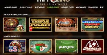 Hippozino Casino: Категории игр