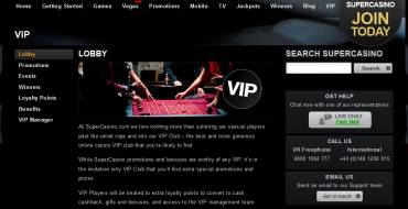 SuperCasino: VIP