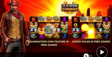 3 Coin Cowboy: Уникальные функции