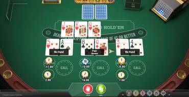 3-Hand Casino Hold'em: Бонусные ставки