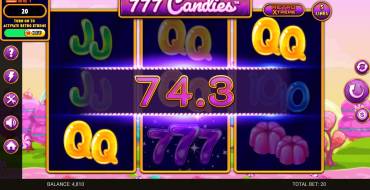 777 Candies: Выигрыши