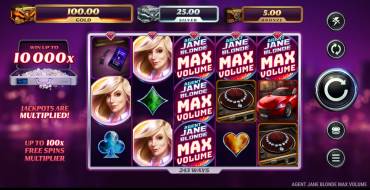 Agent Jane Blonde Max Volume: Игровой автомат