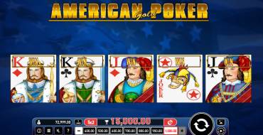 American Poker Gold: Выигрыши