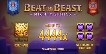 Beat the Beast Mighty Sphinx: Игровой автомат