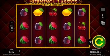 Burning Classics Royal Edition: Игровой автомат