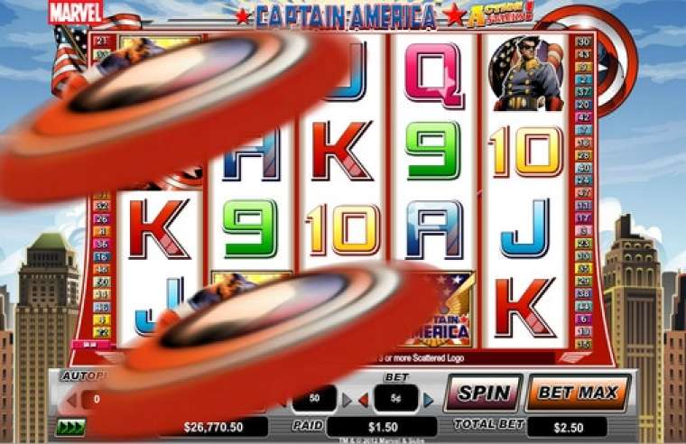 Онлайн слот Captain America – Action Stacks играть