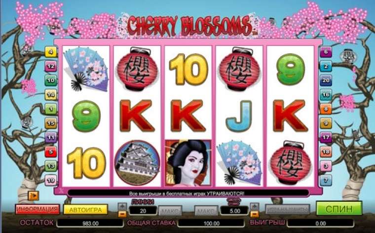 Онлайн слот Cherry Blossoms играть