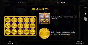 Crack the Bank Hold and Win: Бонусные игры