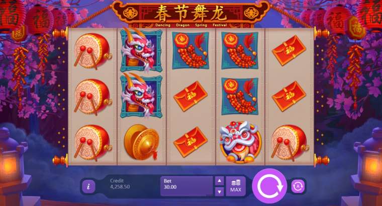 Онлайн слот Dancing Dragon Spring Festival играть