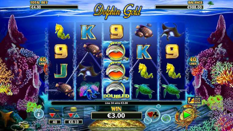 Онлайн слот Dolphin Gold играть