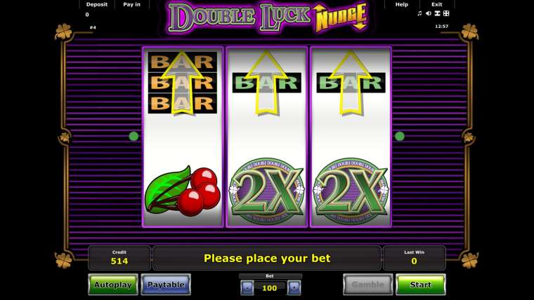 Слот Double Luck Nudge играть бесплатно