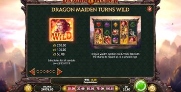 Dragon Maiden: Бонусы