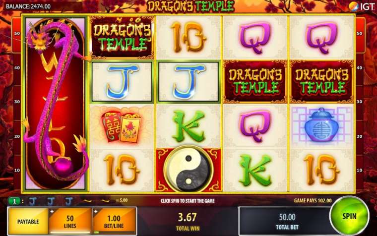 Онлайн слот Dragons Temple играть