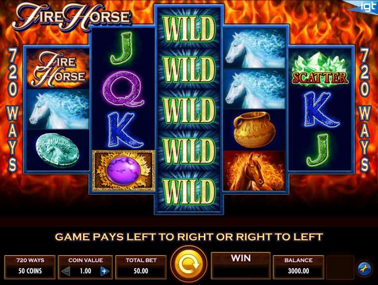 Онлайн слот Fire Horse играть