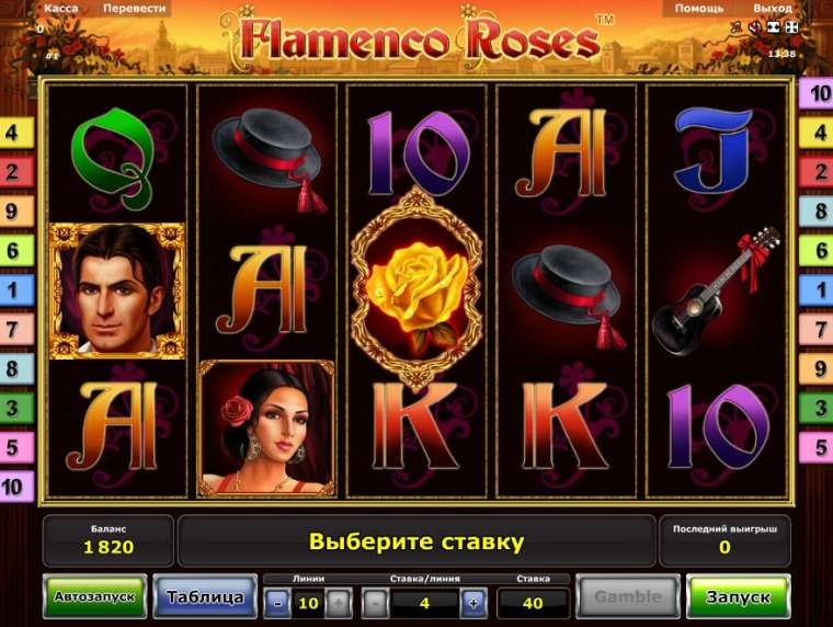 Слот Flamenco Roses играть бесплатно