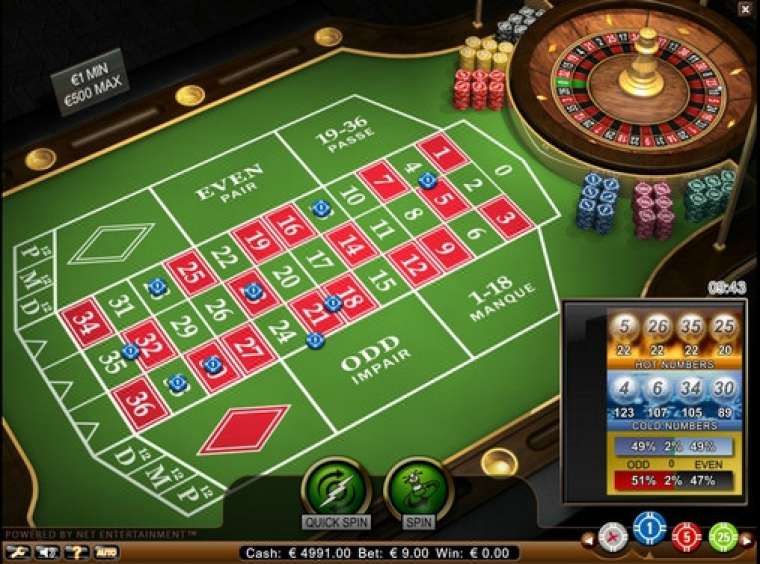 Слот French Roulette Professional Series играть бесплатно