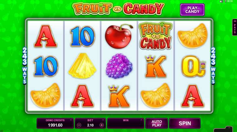 Слот Fruit vs Candy играть бесплатно