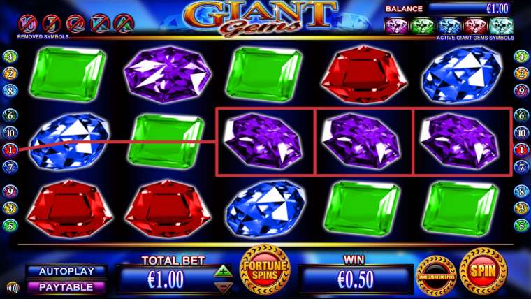 Слот Giant Gems играть бесплатно