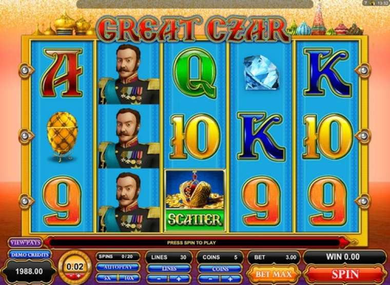 Слот Great Czar играть бесплатно