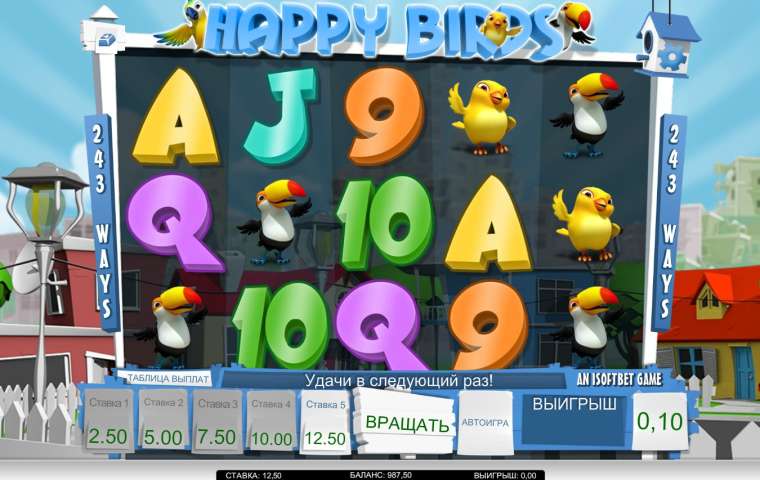 Слот Happy Birds играть бесплатно