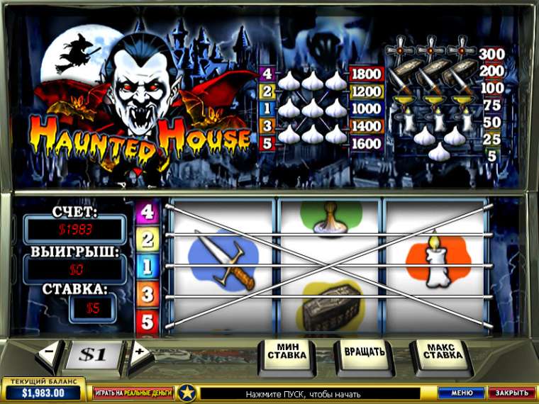 Онлайн слот Haunted House играть