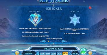 Ice Joker: Особые символы