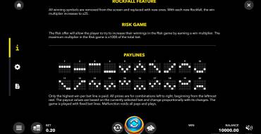 Icy Rockfall X25: Бонусные игры