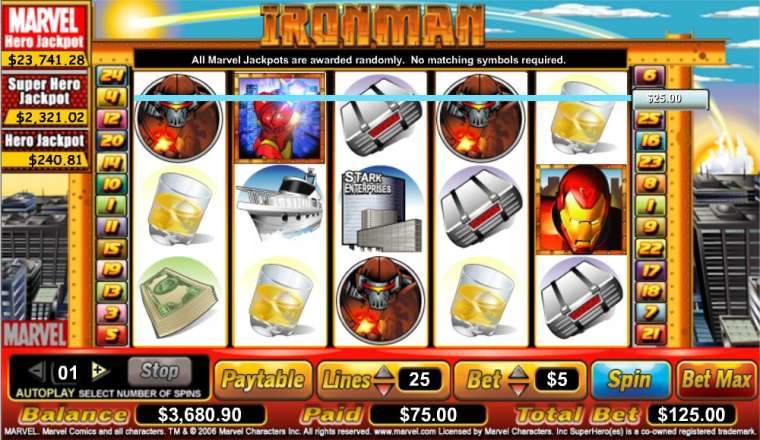 Слот Iron Man играть бесплатно