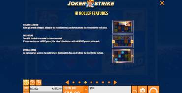 Joker Strike: Бонусы