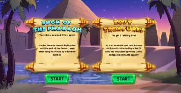 Le Pharaoh: Бонусные игры