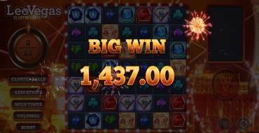 Leo Vegas Cluster Gems: Выигрыши