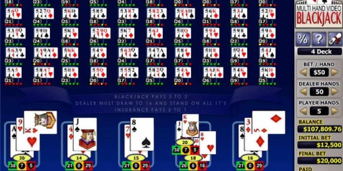 Блэкджек Multi-hand Video Blackjack