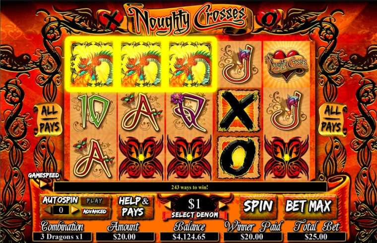 Слот Noughty Crosses играть бесплатно