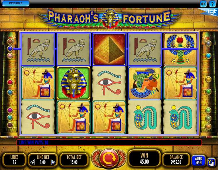 Онлайн слот Pharaoh’s Fortune играть