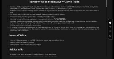 Rainbow Wilds Megaways: Правила