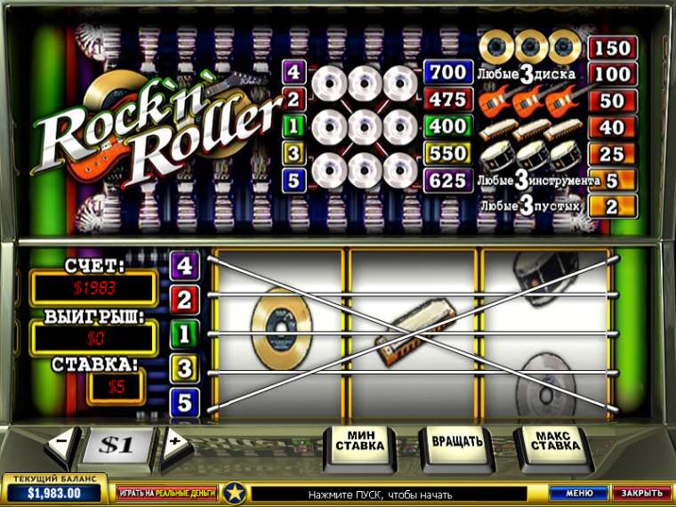 Онлайн слот Rock'n'Roller играть