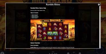 Rumble Rhino: Правила