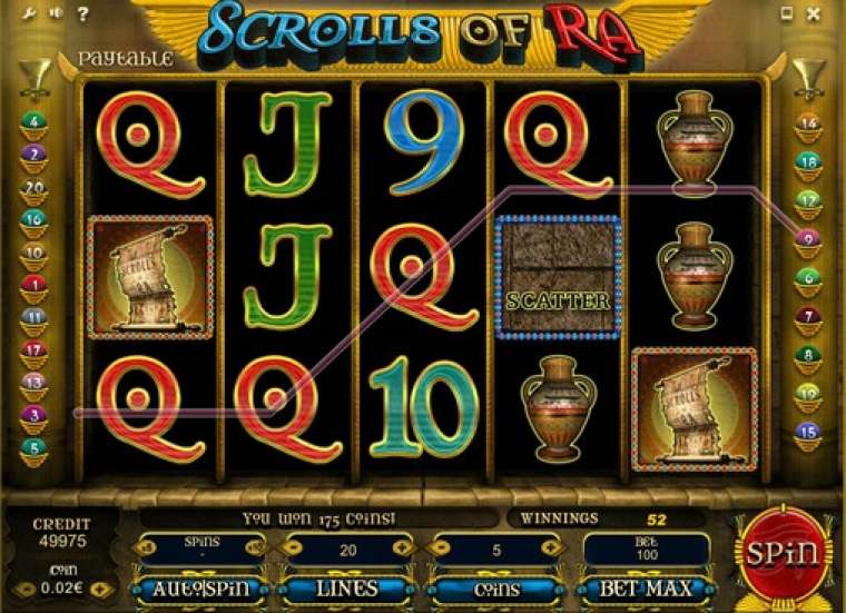 Онлайн слот Scrolls of Ra играть