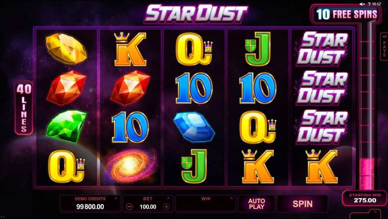 Слот Star Dust играть бесплатно