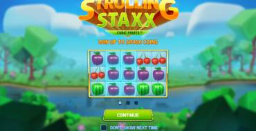 Strolling Staxx: Cubic Fruits: Игровой автомат