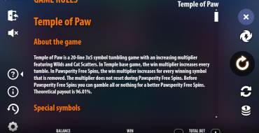 Temple of Paw: Правила