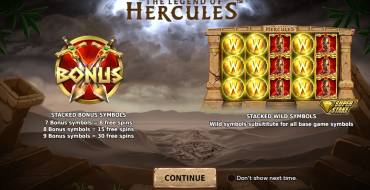 The Legend of Hercules: Игровой автомат