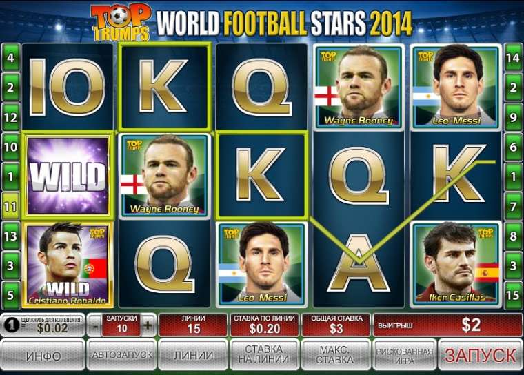 Слот Top Trumps World Football Stars 2014 играть бесплатно