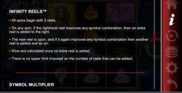Zodiac Infinity Reels: Правила